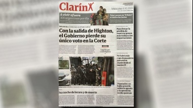 Alberto Fernández cuestionó la tapa de Clarín sobre la renuncia de Highton de Nolasco