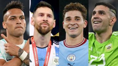 Messi, Dibu Martínez, Julián Álvarez y Lautaro Martínez: se conoció la lista de los nominados al Balón de Oro