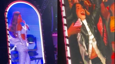 Emilia encontró a Lali entre el público en su tercer Vélez