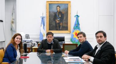 Jimena López con el gobernador Axel Kicillof