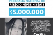 Caso Cecilia: el Gobierno ofreció 5 millones de pesos de recompensa por cualquier información valiosa