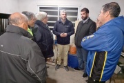 Mauro Velázquez visitó la Junta Vecinal del Barrio 9 de Julio y luego se reunió con la comisión directiva del Club Ministerio