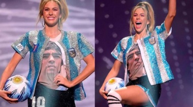 La cordobesa que representa al país en Miss Universo homenajeó a Maradona