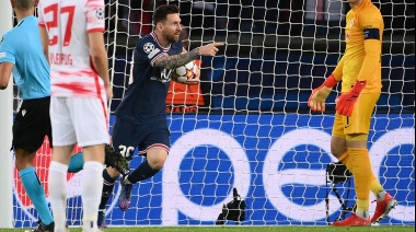Con dos goles de Messi, el PSG lo dio vuelta y derrotó al Leipzig