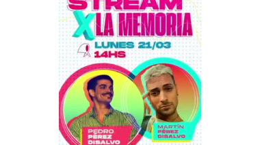 Coscu y Pedro haran un stream por el Día de la Memoria