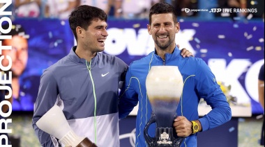 En un partidazo Djokovic venció a Carlos Alcaraz en Cincinnati