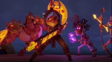 Presentan "Maya y los tres", una serie animada sobre una princesa guerrera y mesoamericana