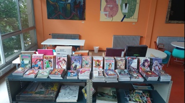 Libros manga en el Centro Cultural Necochea Biblioteca Popular Andrés Ferreyra
