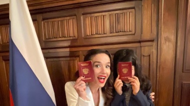 Natalia Oreiro recibió el pasaporte ruso: "Es un puente cultural con el Río de la Plata"