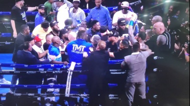 Escándalo en la última pelea de Floyd Mayweather: se enfrentó al nieto de un líder de la mafia y el combate terminó en una batalla campal