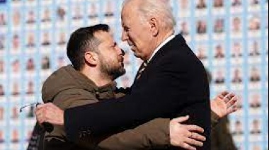 De sorpresa Joe Biden viajo a Ucrania para reunirse con Zelenski