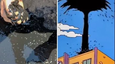 Descubren "petróleo" durante excavación en escuela rural de Neuquén: ¿Realidad o ficción al estilo Los Simpson?