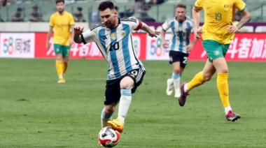 Argentina venció a Australia en el amistoso con un Messi brillante