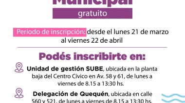 El lunes abre la inscripción para acceder al Boleto Estudiantil Gratuito