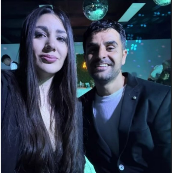 La pareja en el casamiento.