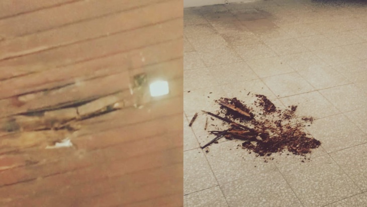 Deterioro en la terminal de omnibus