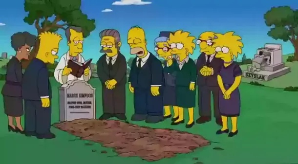 Muerte Marge Simpson.