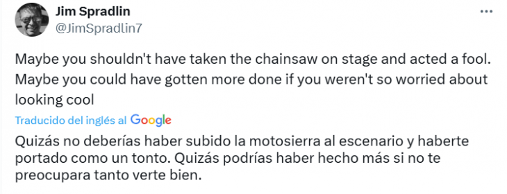Elon Musk sobre la motosierra de Milei