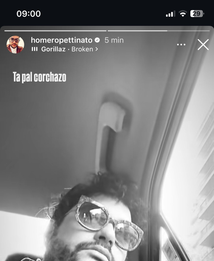 Homero Pettinato en redes sociales.