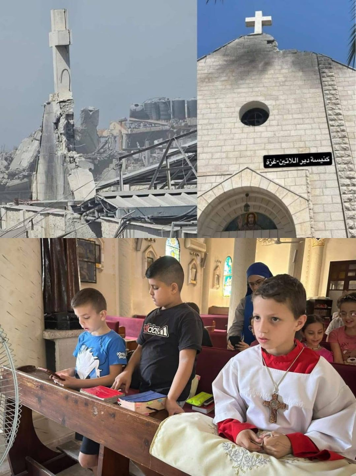 Iglesia Católica en Gaza.