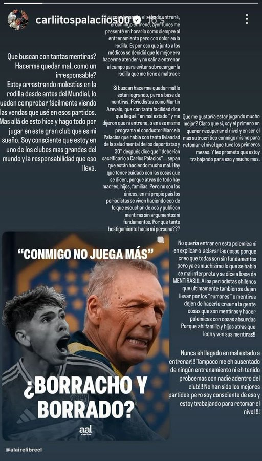 Carlos Palacios en Instagram