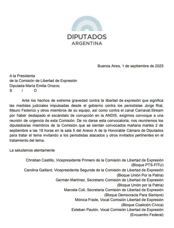 Comisión de Libertad de Expresión.