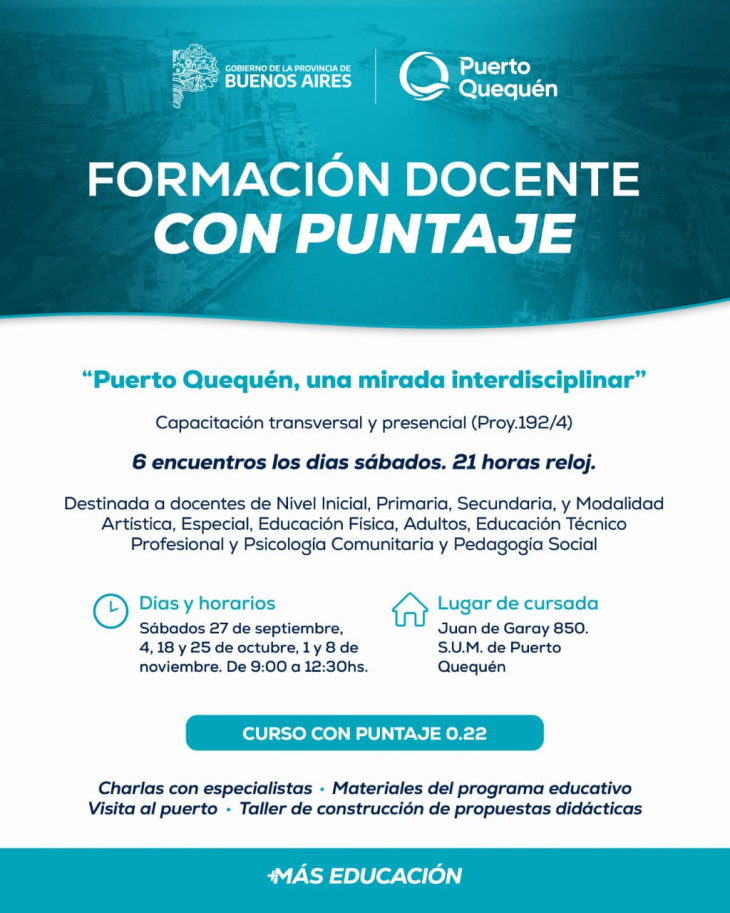 Puerto va a la escuela.