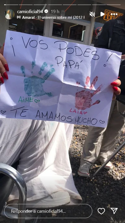 Mensaje de las hijas de Thiago Medina.
