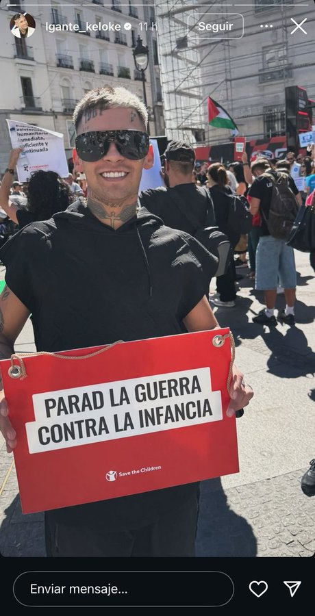 L-Gante a favor del pueblo palestino.