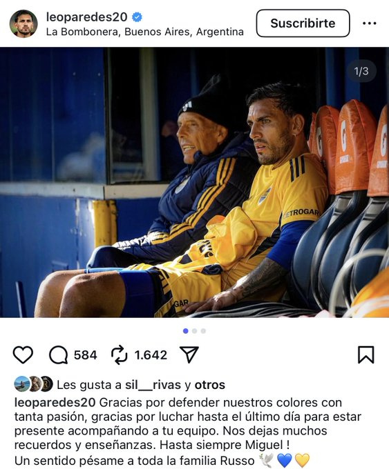 Leo Paredes en Instagram.