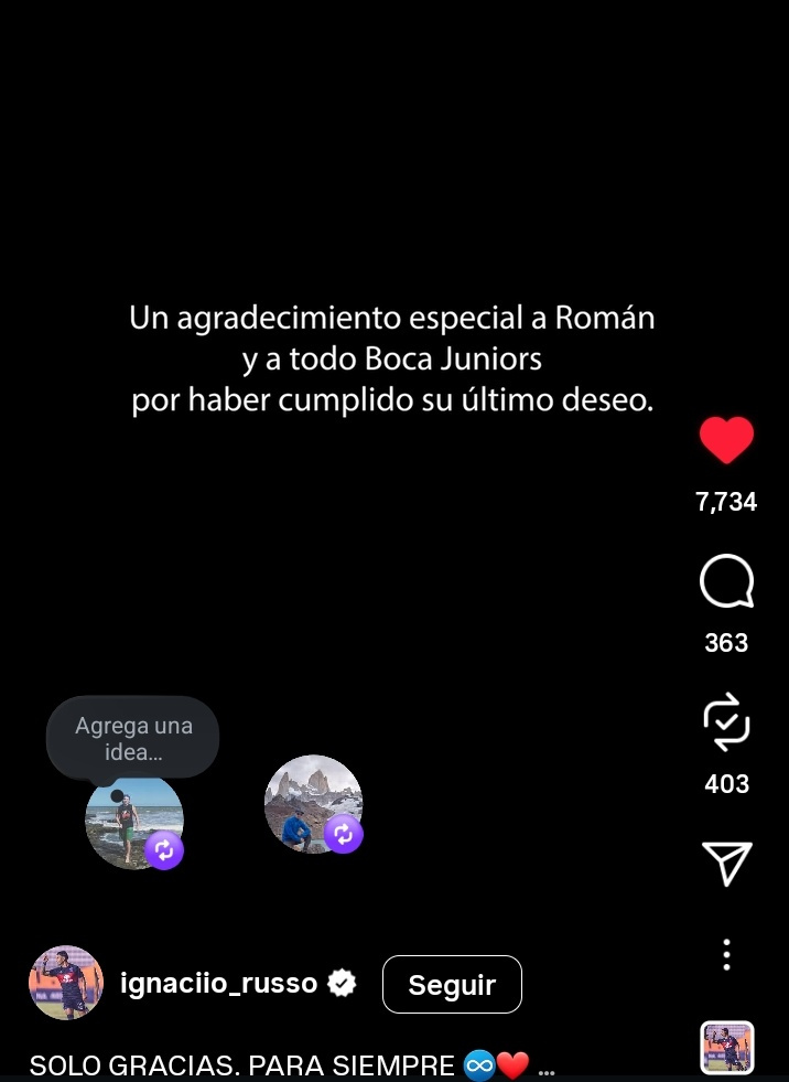 Homenaje a Russo.