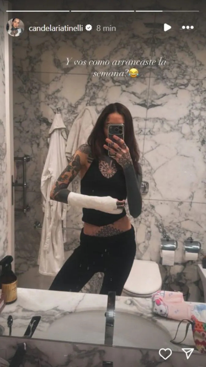 Accidente de Cande Tinelli.