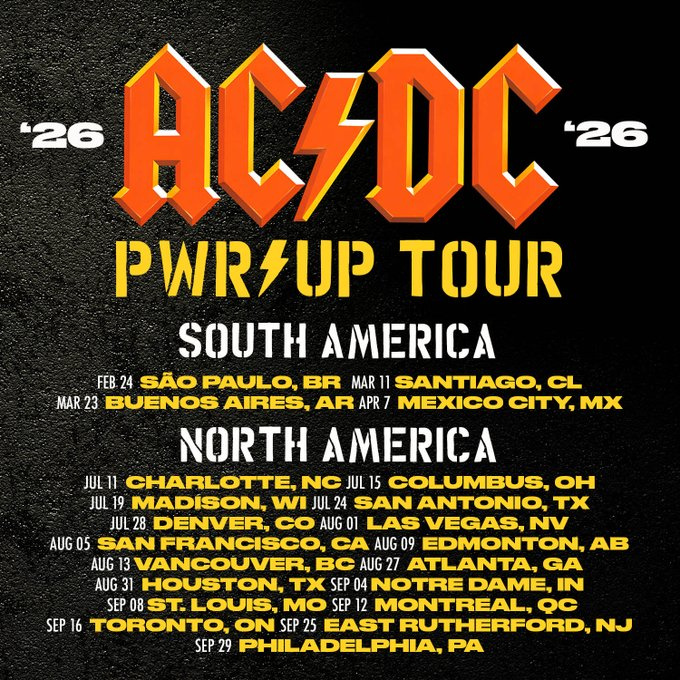 ACDC vuelve a la Argentina.