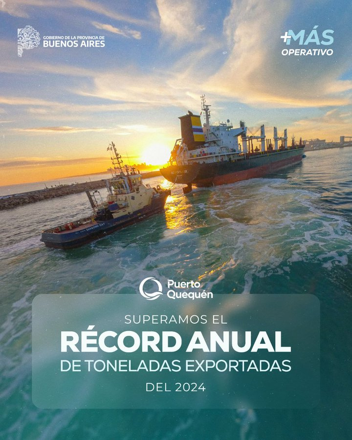 Record de exportaciones en Quequén.