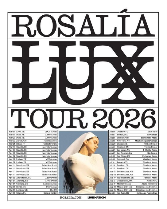 Tour Rosalía.