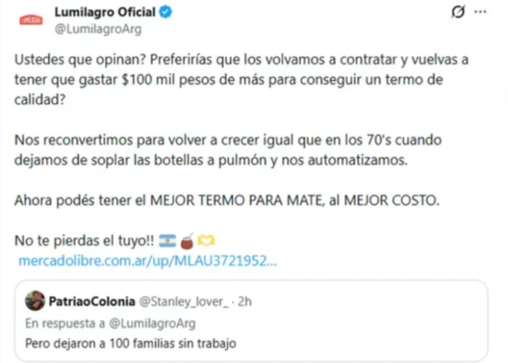 Lumilagro en redes sociales.