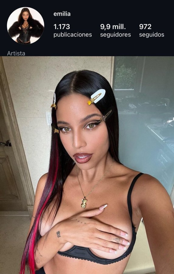 Emilia perdió seguidores en Instagram.