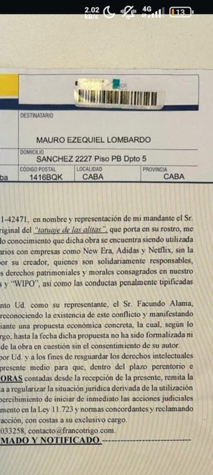 Denuncia a Duki.