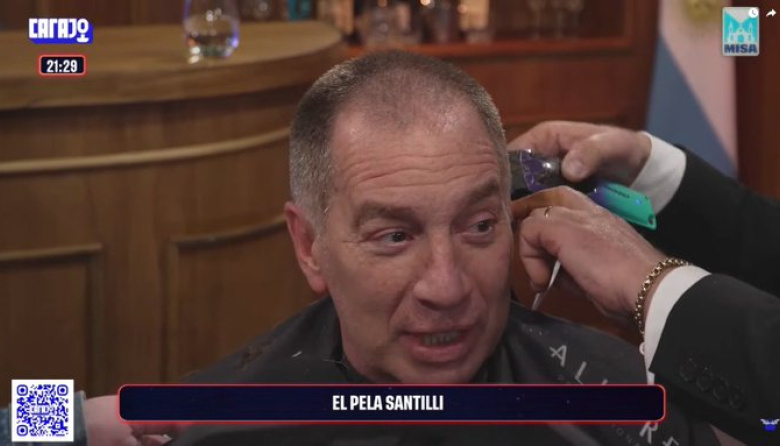 Diego Santilli se rapó la cabeza al tras el triunfo de La Libertad Avanza