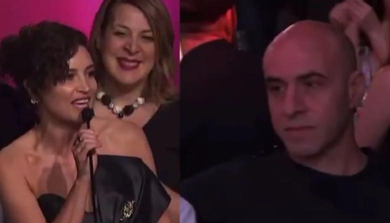 El duro discurso de Julia Mengolini frente a Esteban Trebucq