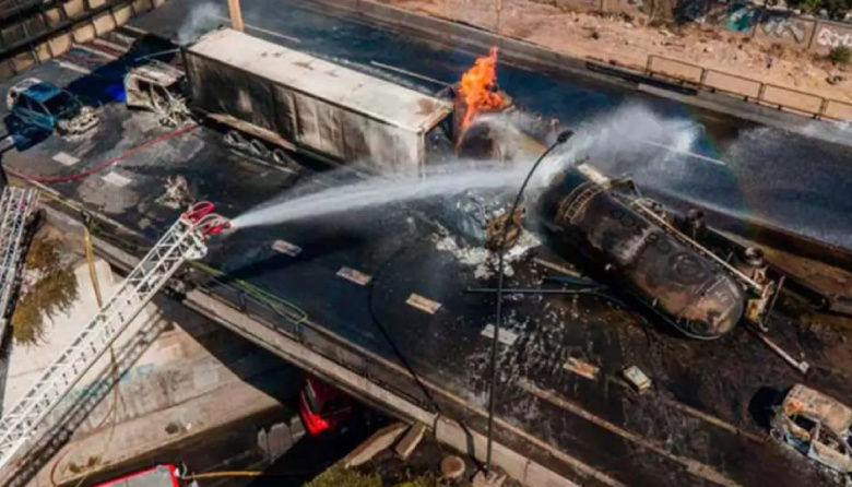 Tragedia en Chile: explotó un camión con gas, dejó cuatro muertos y varios heridos