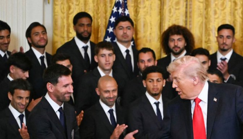 Donald Trump recibió a Lionel Messi y al plantel campeón del Inter Miami en la Casa Blanca