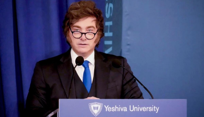 Milei le tiró a Paolo Rocca y Madanes Quintanilla en Nueva York