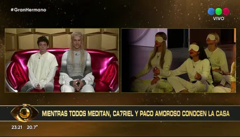 Ca7riel y Paco Amoroso entraron a la casa y "nominaron" a Tini y Emilia Mernes