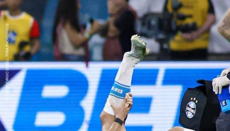 La impactante lesión que paralizó al futbol brasilero