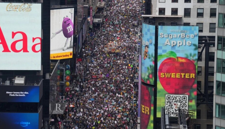 No Kings: millones marcharon contra Trump y Netanyahu en EE.UU. y Europa