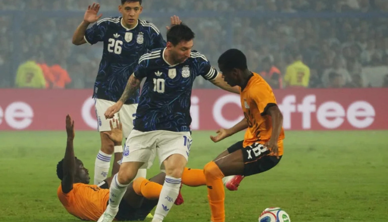 La selección Argentina derrotó a Zambia por 5-0 en un amistoso internacional