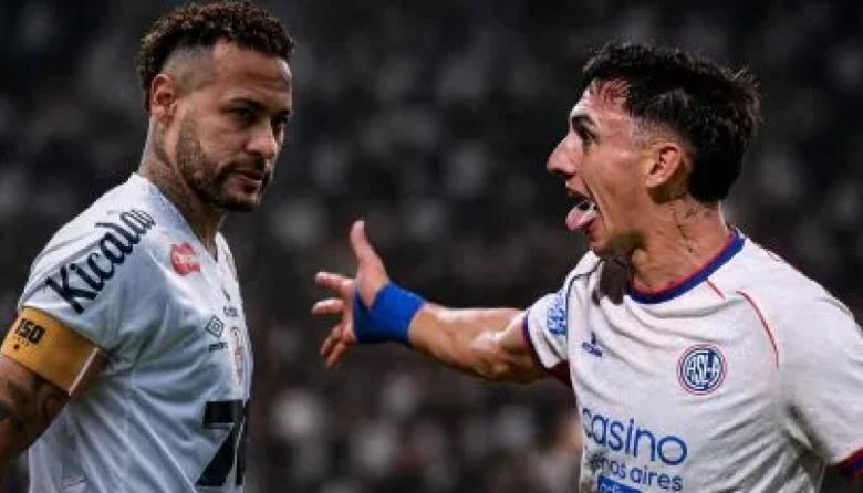 Neymar visita a San Lorenzo por la Sudamericana