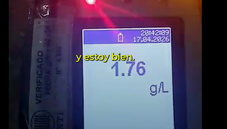 “Me equivoqué, pero estoy consciente y con mis cinco sentidos”: manejaba con 1.76 de alcohol en sangre