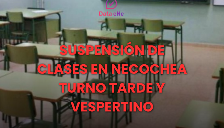 URGENTE: Suspenden las clases en Necochea y Quequén para los turnos tarde y vespertino
